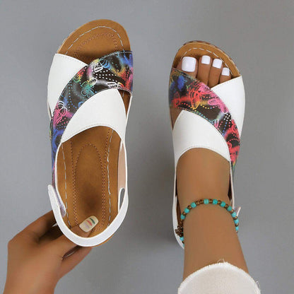 Sandalias tacón cuña - MxZap