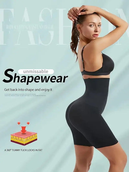 Shorts moldeadores de cintura alta sin costuras lisos - MxZap