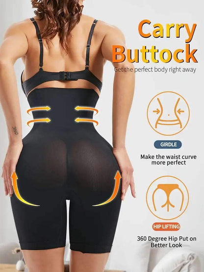Shorts moldeadores de cintura alta sin costuras lisos
