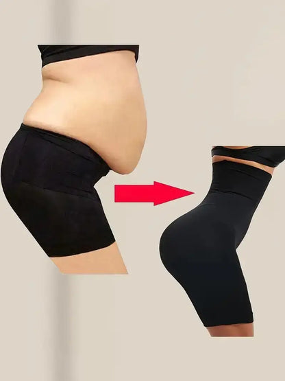 Shorts moldeadores de cintura alta sin costuras lisos - MxZap