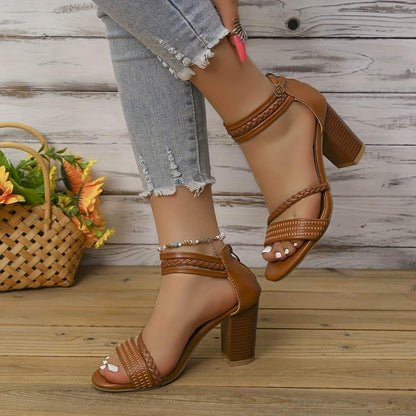 Tacones altos trenzados - MxZap