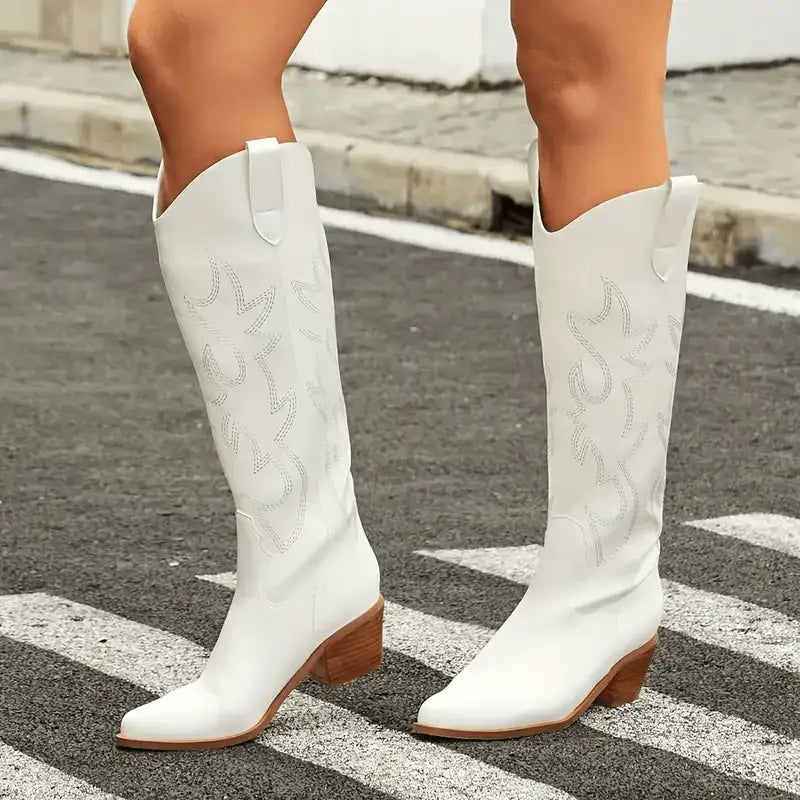 Botas media caña mujer piel suav - MxZap