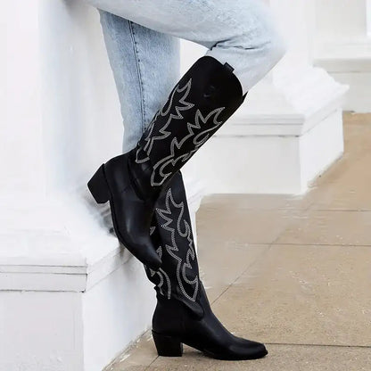 Botas media caña mujer piel suav - MxZap