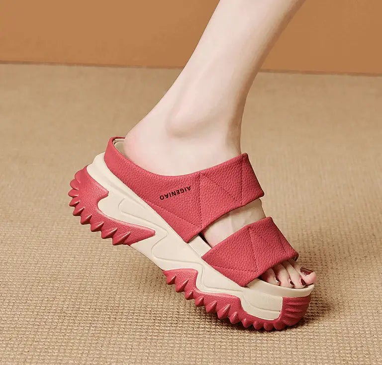Zapatillas con suela gruesa