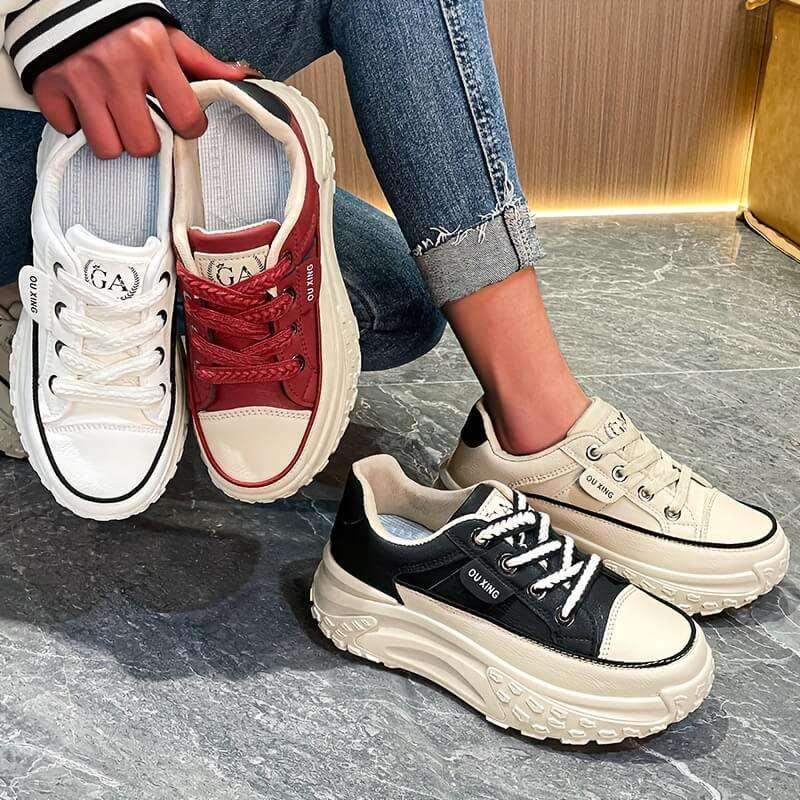 zapatillas de suela gruesa
