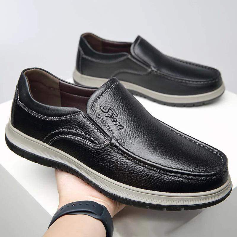zapatillas deporte cuero genuino - MxZap