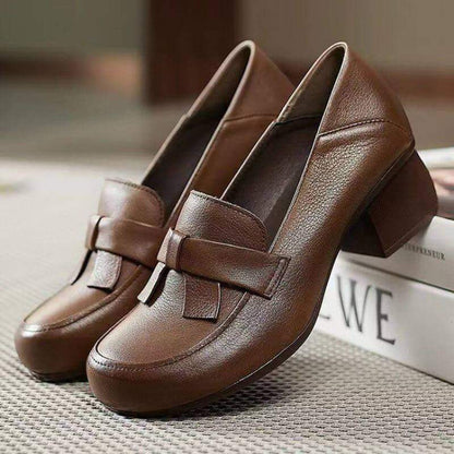 zapatos retro de cuero suave - MxZap